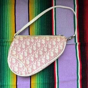 Pink Dior Saddle Bag